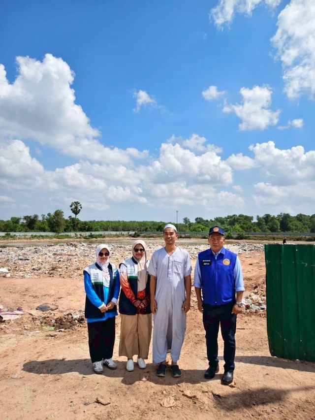 ลงพื้นที่ตรวจสอบและสำรวจความเรียบร้อยบริเวณ บ่อขยะขององค์การบริหารส่วนตำบลปุโละปุโย