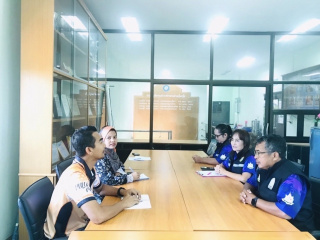 นายกการต้อนรับคณะจากสำนักงานสิ่งแวดล้อมและควบคุมมลพิษที่ 16 สงขลา และท้องถิ่นอำเภอหนองจิก